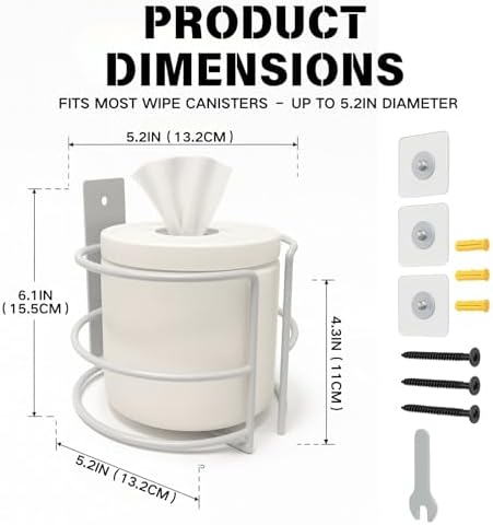 Fijaru wipes holder fitting standard disinfecting wipe canisters