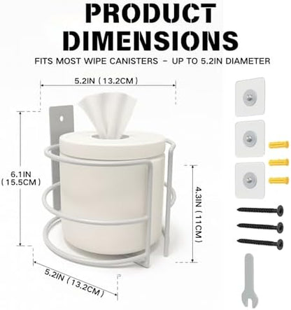 Fijaru wipes holder fitting standard disinfecting wipe canisters