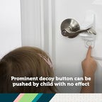 Safety 1st child safety lock angled perspective with adhesive backing