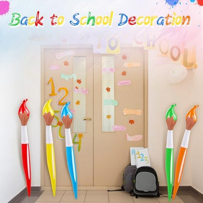 VercanMonth 5 piece set of giant paint brush balloons detailing the leak proof inflation valves