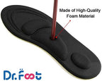 Dr. Foot diabetic friendly anti sweat insoles with trim to fit lines.