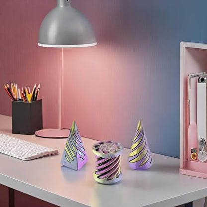 Bigted premium pass through pyramid fidget tool collection displayed together for modern office decoration.