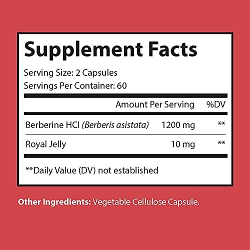 Doctor Recommended Supplements Berberine Plus vegetarian capsules container angle view