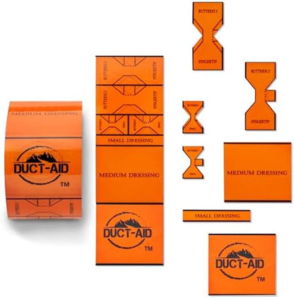 Duct-Aid first aid kit 288 pre-designed butterfly bandage templates