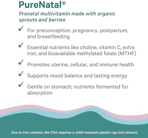 Pure Synergy PureNatal nutrition label and ingredients
