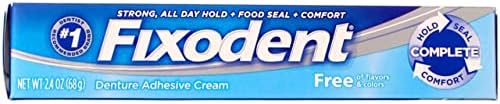 Partial denture adhesive cream providing secure comfortable fit all day