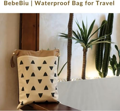 Interior view of BebeBiu reusable diaper storage bag