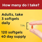 Nature Made 120 count dietary supplement bottle top and cap