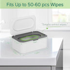 Open Flenpptly wipes case showing internal storage capacity