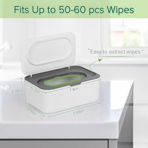 Open Flenpptly wipes case showing internal storage capacity
