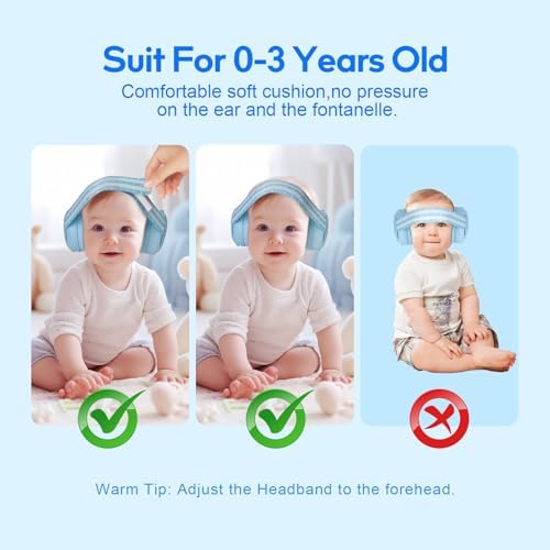 Floriogra baby headphones safety materials and durable ABS shell