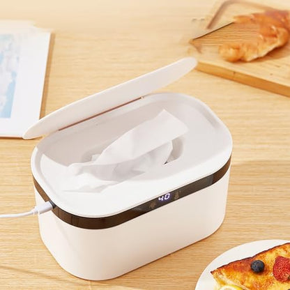 Hiccapop wet wipe warmer showing integrated night light
