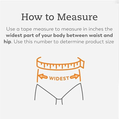 Back view of the high rise bariatric diaper highlighting the extended coverage area