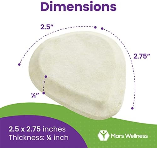 Six pairs of 1/4 inch thick wool felt cushions for ball of foot pain.