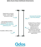 Qdos pressure mount safety gate extension rods close up
