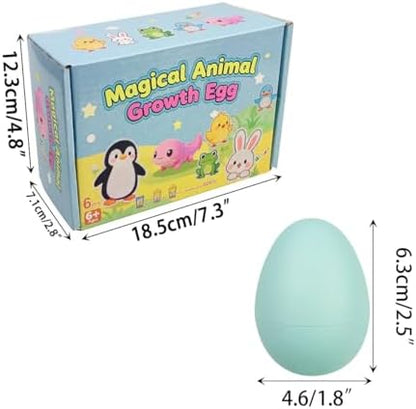 JoFAN magical animal growth eggs box back cover highlighting step by step instructions for children