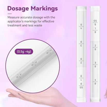 Individually wrapped disposable vaginal applicators for travel hygiene.