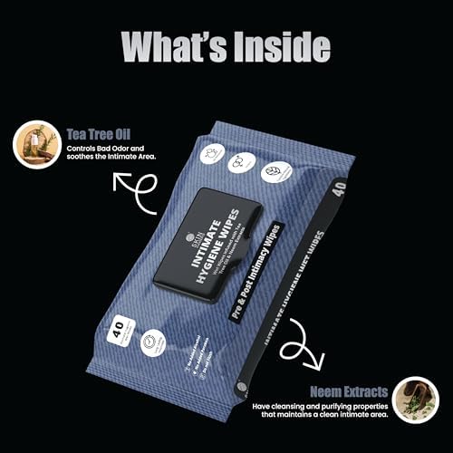 Gentle intimate hygiene wipes for men and women with natural ingredients