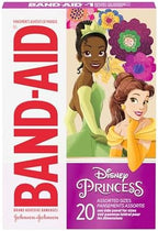 Real product packaging details of USA imported Disney Princess character adhesive bandages.