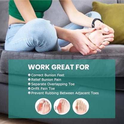 Comparison of Welnove foam spacers against standard gel separators for foot comfort.