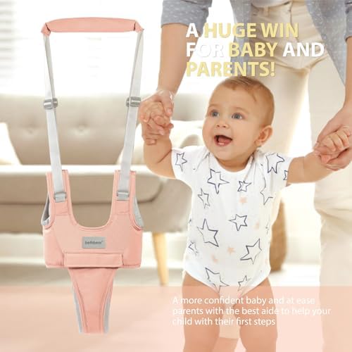 BethBear summer pink baby walking harness for 7 to 24 months