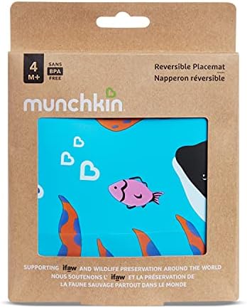 Close up view of the premium BPA free food grade silicone material on the Munchkin orca placemat