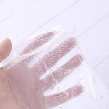 Compact portable packaging of plastic seat protectors inside a travel bag