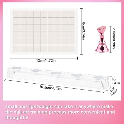 Close up of magnetic nail tip holder for press on nails