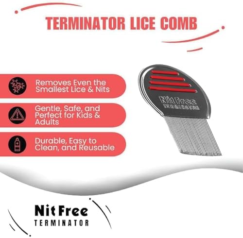 Close up of plastic nit removal comb teeth for dandruff