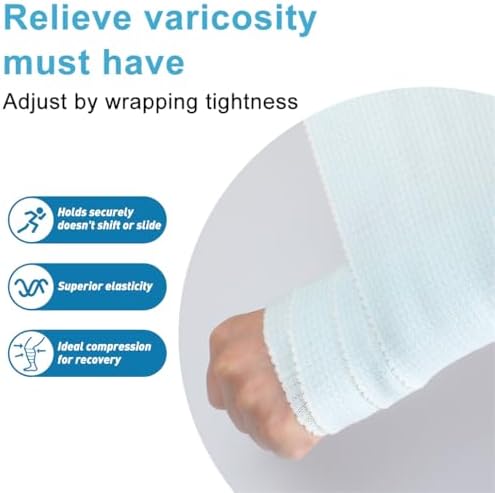 Breathable polyester compression wrap texture showing high elasticity.