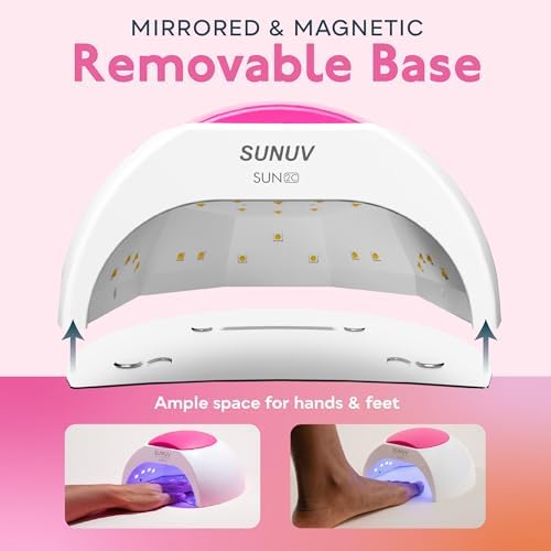 Top down view of professional SUNUV nail dryer