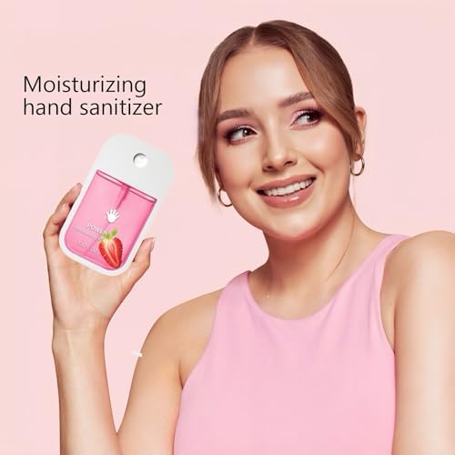 GKOKG 2pcs Hand Sanitizer Spray, Portable Power Mist Hydrating Hand Sanitizers Spray Travel Size, Pocket Hand Sanitizer Multi-Flavor Cleanses Your Hands - Image 2