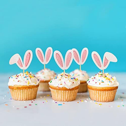 Authentic Ercadio party supply glitter bunny toppers