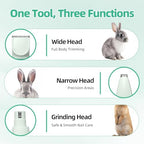 Lyrzzey low noise rechargeable pet trimmer with adjustable trimming combs