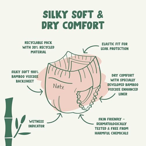 Naty eco friendly potty training underwear size seven for sensitive skin