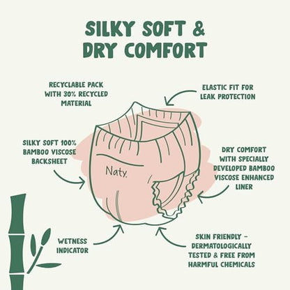 Naty eco friendly potty training underwear size seven for sensitive skin