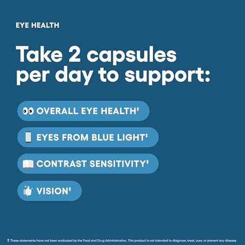 Physicians Choice Eye Health capsules showing key ingredients Lutemax 2020
