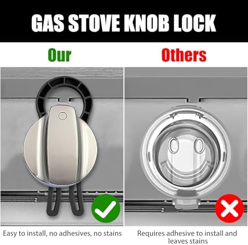 Axfvd stove knob safety locks for pet proofing