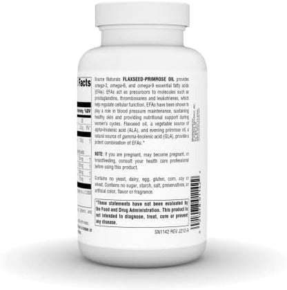 Source Naturals Omega 3 6 9 EFA supplement bottle side profile