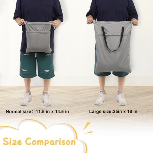 Side view of Alvababy wet dry bag with hanging handle