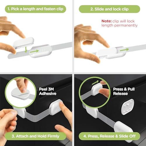 Skyla Homes adjustable safety strap showing flexible design