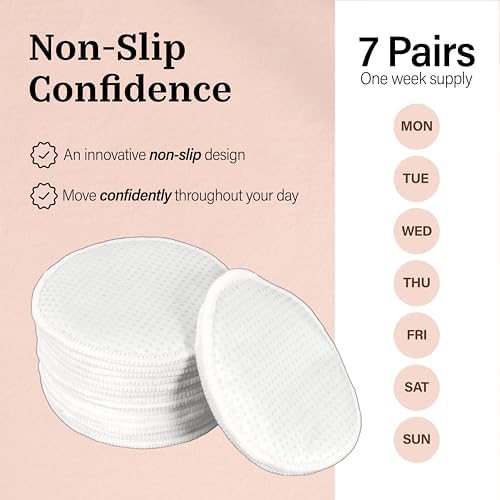 Close up of soft organic cotton texture on Azollia nursing pads