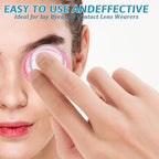 Demonstration of the JJUNW eye cup fitting securely against the eye socket
