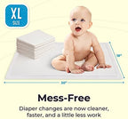 Detailed view of Peekapoo disposable baby changing pad texture