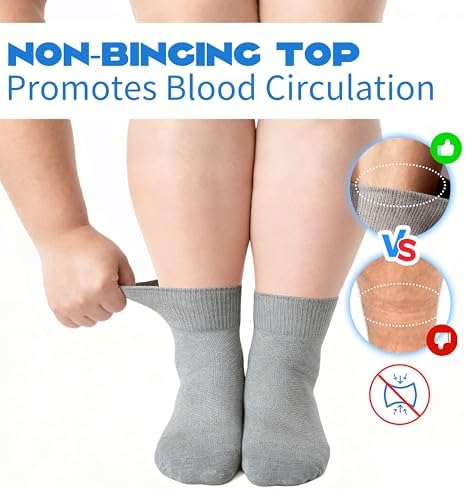 Non binding loose top demonstration of Forcool ankle socks