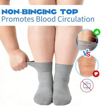 Non binding loose top demonstration of Forcool ankle socks