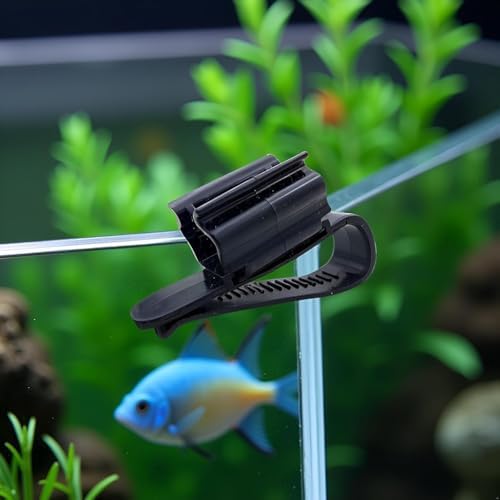 Four piece set of NexusPulse fish tank hose clamps packaged for aquarium maintenance.