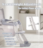 MantisFist multi functional three in one potty seat adjusted to western toilet setup view