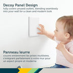 Safety 1st OutSmart Outlet Shield installed on wall plate
