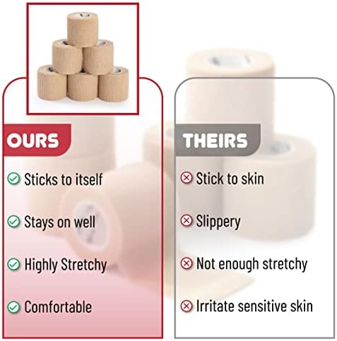 Authentic USA imported cohesive bandage tape pack for swelling and injury care